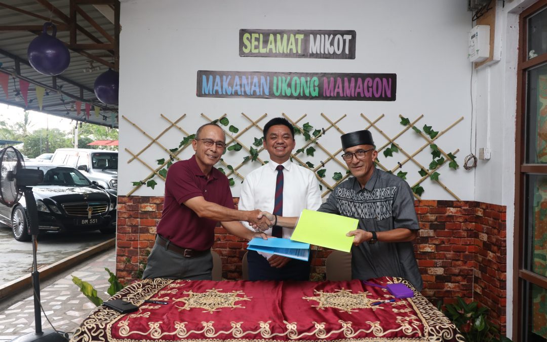 MAJLIS MENANDATANGANI KONTRAK PENYEWAAN DAN PERASMIAN PEMBUKAAN KAFE UKONG MAMAGON DI BANGUNAN SAKU,