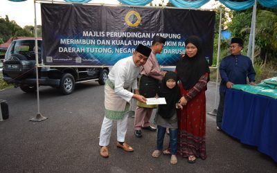 MAJLIS TAHLIL DAN DOA ARWAH SEKAMPUNG, BERBUKA PUASA SERTA PENYAMPAIAN DERMA ANAK-ANAK YATIM DAN SUMBANGAN BARANG ASASI BAGI TAHUN 1447H/2026M